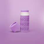 Load image into Gallery viewer, Purple Nozscreen closeup of, reef safe and colorful eco nose sunscreen. 
